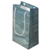 Karibik Wasser Abstrakt blauer Natur Kleine Geschenktüte (Vorderseite Schrägansicht)