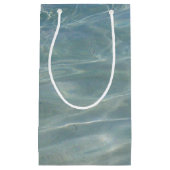 Karibik Wasser Abstrakt blauer Natur Kleine Geschenktüte (Vorderseite)