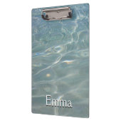 Karibik Wasser Abstrakt blauer Natur Klemmbrett (Links)