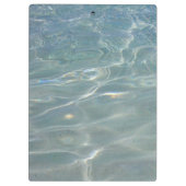 Karibik Wasser Abstrakt blauer Natur Klemmbrett (Rückseite)