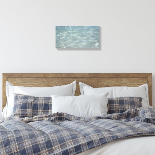 Karibik Wasser Abstrakt blauer Natur Leinwanddruck (Insitu (Schlafzimmer))