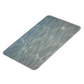 Karibik Wasser Abstrakt blauer Natur Magnet (Linke Seite)