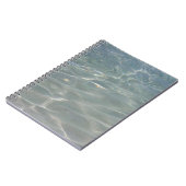 Karibik Wasser Abstrakt blauer Natur Notizblock (Linke Seite)