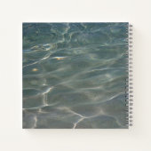 Karibik Wasser Abstrakt blauer Natur Notizblock (Rückseite)