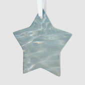 Karibik Wasser Abstrakt blauer Natur Ornament (Vorderseite)