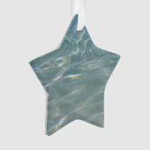 Karibik Wasser Abstrakt blauer Natur Ornament (Vorderseite)