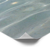 Karibik Wasser Abstrakt blauer Natur Poster (Ecke)