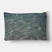 Karibik Wasser Abstrakt blauer Natur Zubehörtasche (Rückseite)