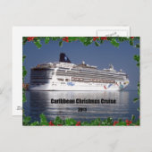 Karibik Weihnachtsfahrt 2011 Feiertagspostkarte (Vorne/Hinten)