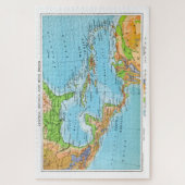 Karibik / Westindien, Alte restaurierte Karte. Puzzle (Vertikal)