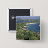 Karibik, Westindien, St. Lucia. Ansicht Button (Vorne & Hinten)