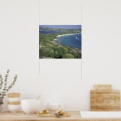 Karibik, Westindien, St. Lucia. Ansicht Poster (Küche)