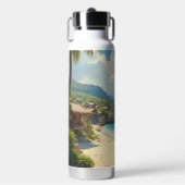 Karibik-Wochenende Trinkflasche (Vorderseite)