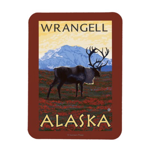 Karibik - Wrangell, Alaska Magnet (Vertikal)