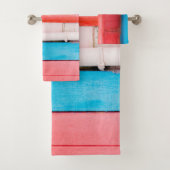 Karibikfarben - abstrakt badhandtuch set (Insitu)