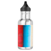 Karibikfarben - abstrakt edelstahlflasche (Rechts)