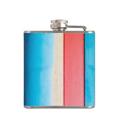 Karibikfarben - abstrakt flachmann (Rückseite)