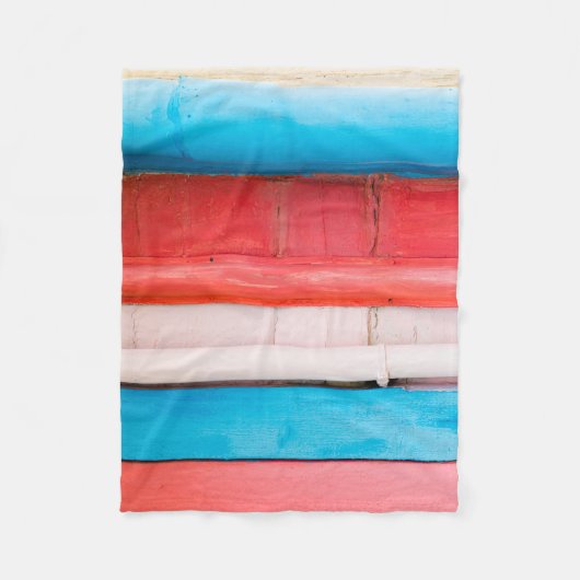 Karibikfarben - abstrakt fleecedecke (Vorderseite)