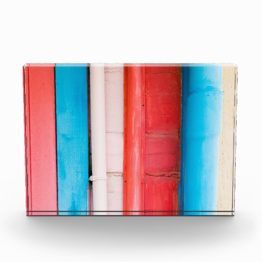 Karibikfarben - abstrakt fotoblock (Vorderseite)