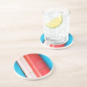 Karibikfarben - abstrakt getränkeuntersetzer