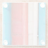 Karibikfarben - abstrakt glasuntersetzer (Rückseite)