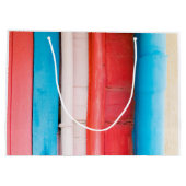 Karibikfarben - abstrakt große geschenktüte (Rückseite)