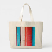 Karibikfarben - abstrakt große Tottasche Jumbo Stoffbeutel (Rückseite)