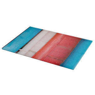 Karibikfarben - abstrakt schneidebrett