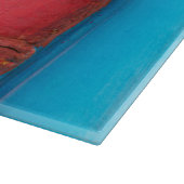 Karibikfarben - abstrakt schneidebrett (Ecke)