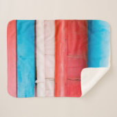 Karibikfarben - abstrakt sherpadecke (Vorderseite (Horizontal))