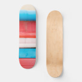 Karibikfarben - abstrakt skateboard (Vorderseite)