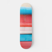 Karibikfarben - abstrakt skateboard (Vorderseite)