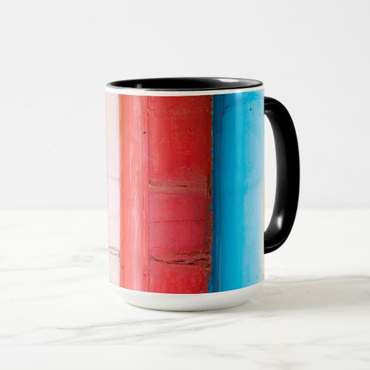 Karibikfarben - abstrakt tasse (VorderseiteRechts)