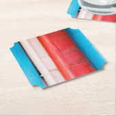 Karibikfarben - abstrakt untersetzer (angewinkelt)