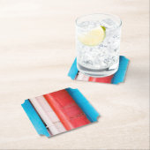 Karibikfarben - abstrakt untersetzer (Vor Ort)