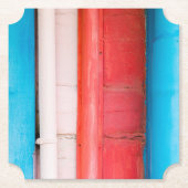 Karibikfarben - abstrakt untersetzer (Vorderseite)