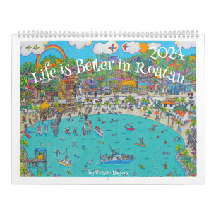 KaribikIllustrationen von Kristin Calendar Kalender