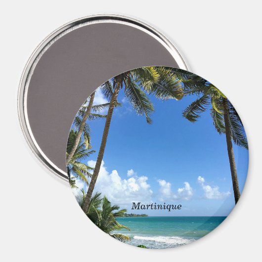 Karibikinsel, Martinique Magnet (Vorderseite/Rückseite)