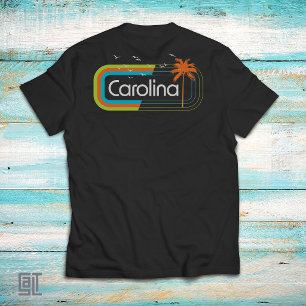Karibikküste Retro Sonnenuntergang Vintage 70er 80 T-Shirt