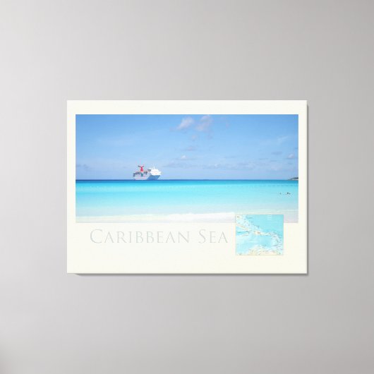 Karibikmeerküste - Leinwand (Vorderseite)