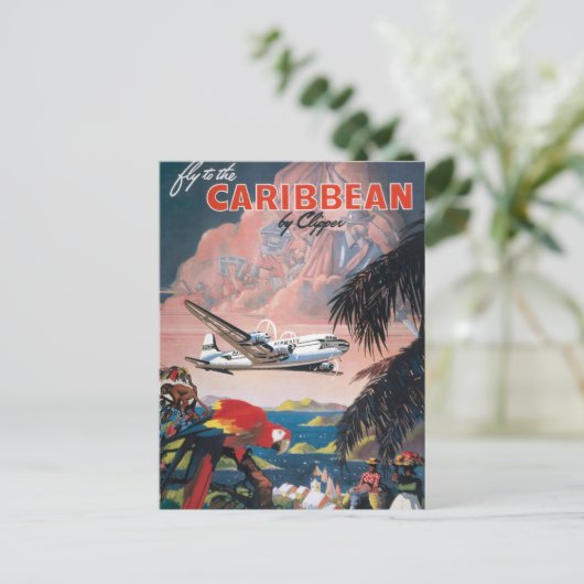 Karibikreise Postkarte (Stehend Vorderseite)