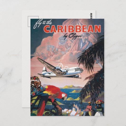 Karibikreise Postkarte (Vorne/Hinten)