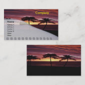 Karibikreisekarte Visitenkarte (Vorne/Hinten)