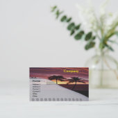 Karibikreisekarte Visitenkarte (Stehend Vorderseite)