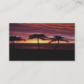 Karibikreisekarte Visitenkarte (Rückseite)