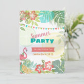 Karibikviere Einladung (Stehend Vorderseite)