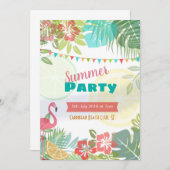 Karibikviere Einladung (Vorne/Hinten)