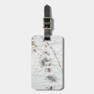 KARIBISCH: MAP, 1775 GEPÄCKANHÄNGER