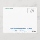 KARIBISCHE ANSICHTSKARTE 2 POSTKARTE (Rückseite)