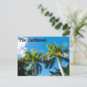 Karibische Bäume Postkarte (Stehend Vorderseite)